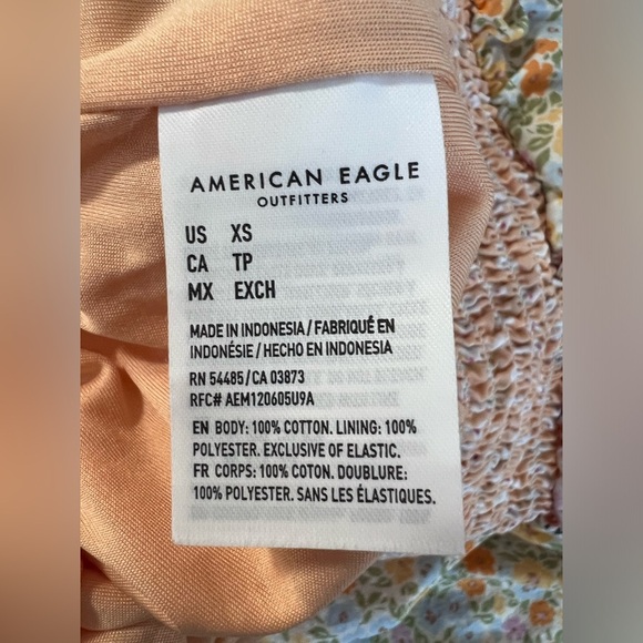 American Eagle Shorts Sz XS Multi Floral  Smocked Waist Pull‎ On Pockets Teen - Picture 6 of 9